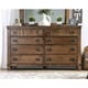 preview thumbnail 10 of 12, Sierren Country Brown Wood 4-Piece Panel Bedroom Set with USB Port by Furniture of America