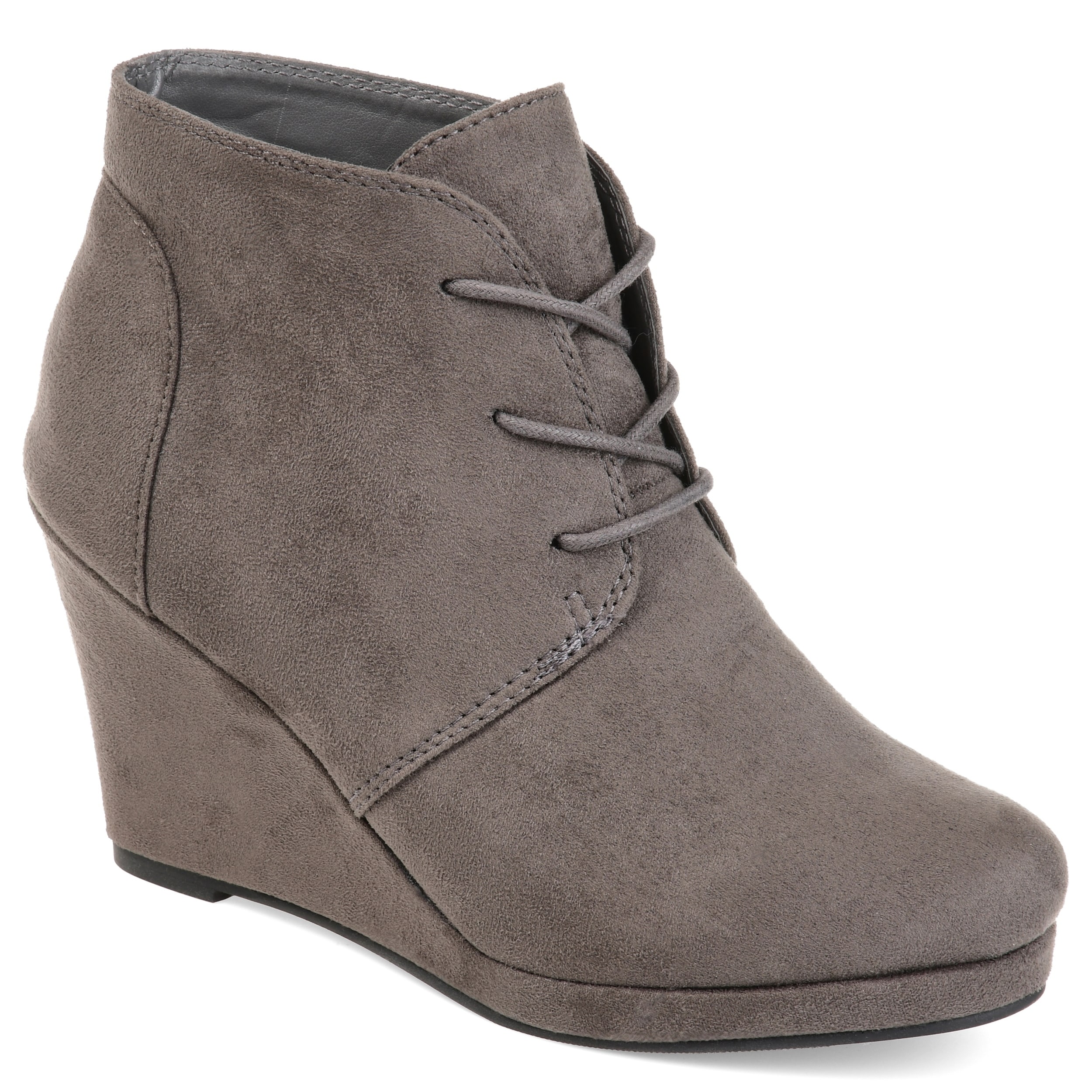womens suede wedge boots