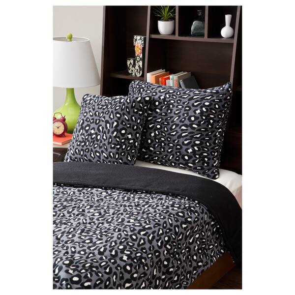 Shop Plush Cheetah 4 Piece Comforter Set On Sale Free Shipping