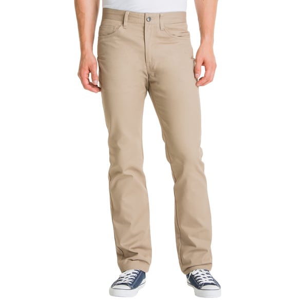 Shop Lee Young Men's Khaki 5-Pocket Straight Leg Pants - Free Shipping ...