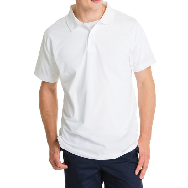 Shop Lee Young Men's White Short Sleeve Sport Polo - Free Shipping On ...
