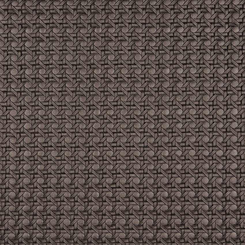 G672 Brown Metallic Cross Hatch Upholstery Faux Leather by the Yard