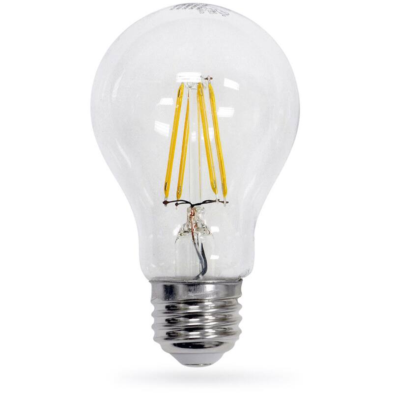 Artiva USA LED Filament Light Bulb 2700K Warm Light True 360-degree Beam Angle (Set of 6)
