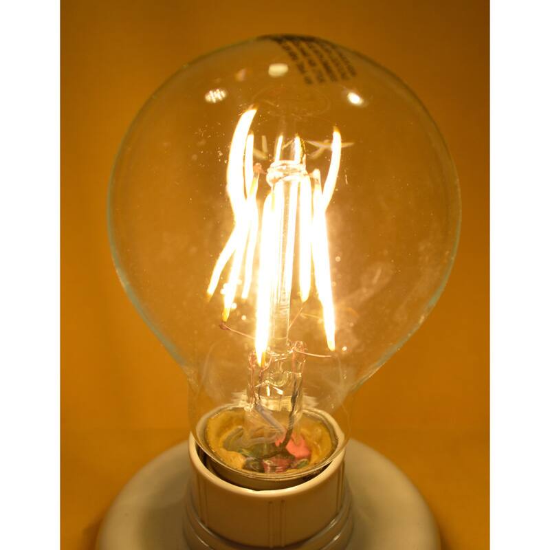 Artiva USA LED Filament Light Bulb 2700K Warm Light True 360-degree Beam Angle (Set of 6)