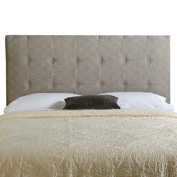Humble + Haute Stratton Queen Ash Grey Upholstered Tufted Headboard