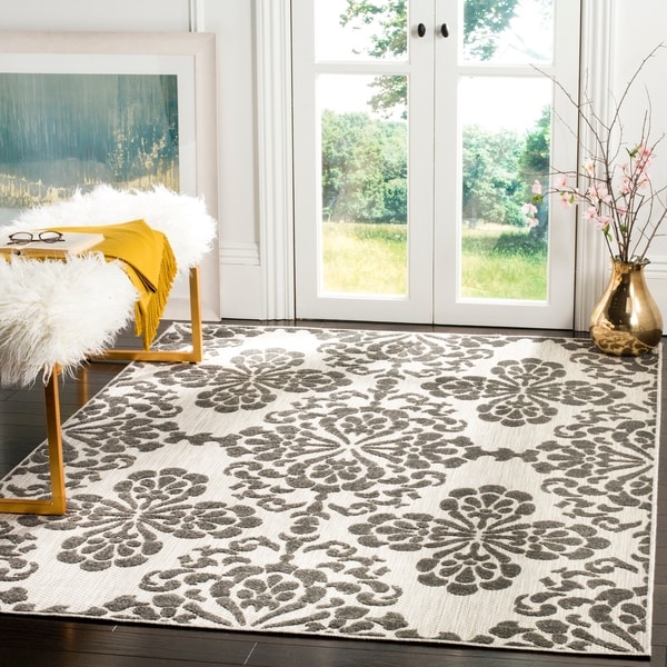 Safavieh Cottage Cream/ Grey Rug - 5'3 x 7'7
