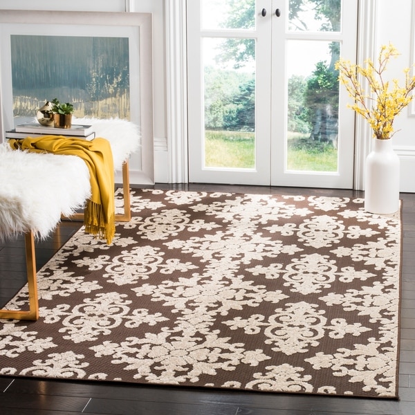 Safavieh Cottage Brown/ Cream Rug - 8' x 11'2