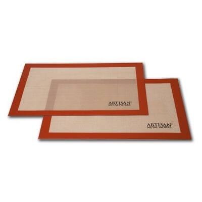 Artisan Two Pack Non-Stick Silicone Baking Mat Set, 16 5/8 x 11