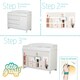 preview thumbnail 4 of 2, South Shore Cotton Candy Changing Table with Removable Top and Magic Forest Ottograff