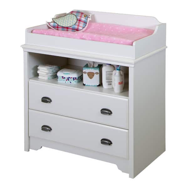slide 2 of 6, South Shore Fundy Tide Changing Table - N/A White