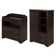 preview thumbnail 3 of 2, South Shore Fundy Tide Changing Table and Armoire with Drawers Espresso - Espresso Finish