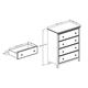 preview thumbnail 4 of 3, South Shore Cotton Candy 4-drawer Chest with Fox Ottograff