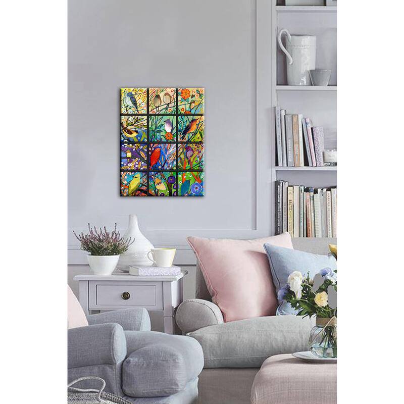 Jennifer Lommers '13 Birds' Giclee Print Canvas Wall Art