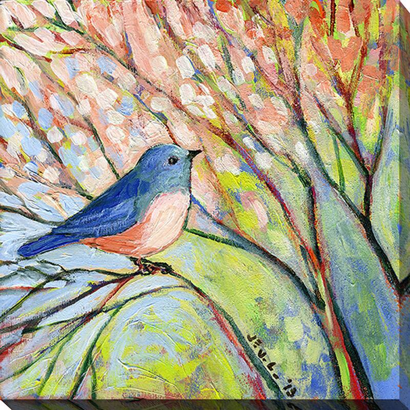 Jennifer Lommers 'Blue Bird' Giclee Print Canvas Wall Art