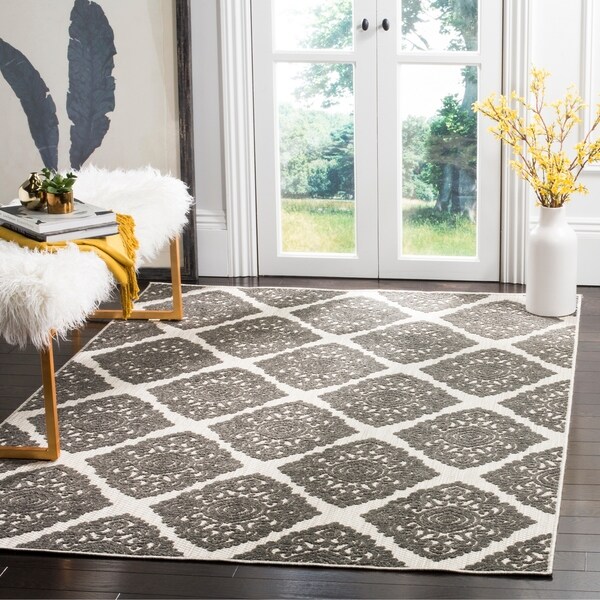 Safavieh Cottage Cream/ Grey Rug - 6'7 x 9'6