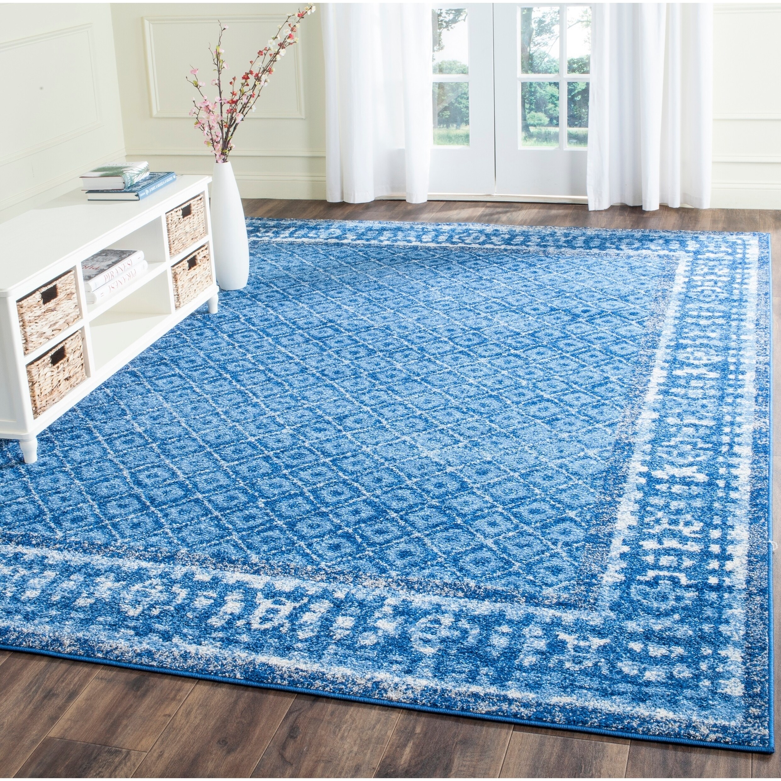 Shop Safavieh Adirondack Vintage Light Blue/ Dark Blue Rug 9' X 12' On Sale Free Shipping