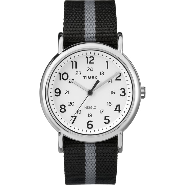 Timex Mens TW2P722009J Weekender Black Reversible Strap Watch