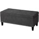 preview thumbnail 13 of 11, Adeco Tufted Fabric Lift Top Storage Bench