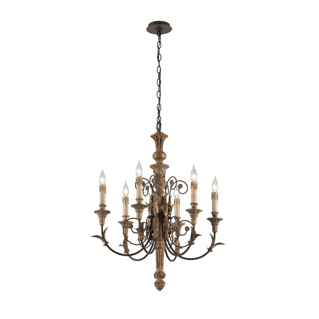 Troy Lighting Luxembourg 6-light Medium Chandelier