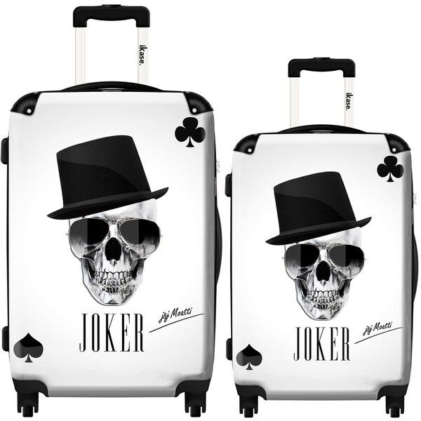 Shop iKase Joker Skull 2piece Hardside Spinner Luggage Set Free