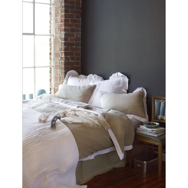 Beau Natural Linen Duvet Cover With White Free Shipping Beau Natural Linen Duvet Cover With White