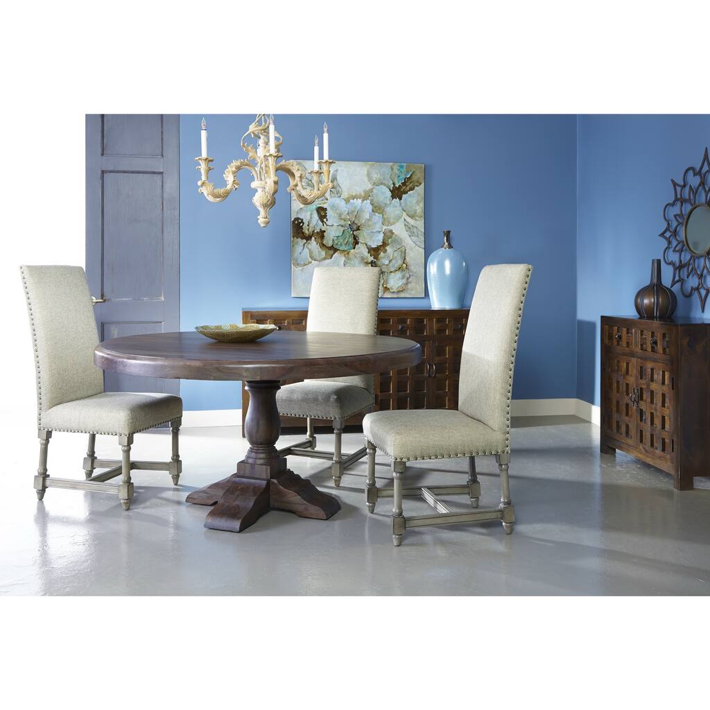 Treasure Trove Accents Sheesham Wood Dining Table-Round