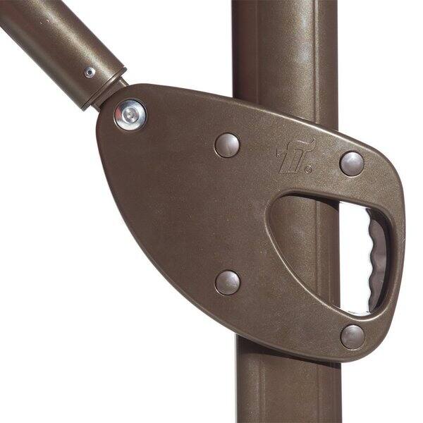 Shop Black Friday Deals On Abba Patio 11 Foot Deluxe Octagon Offset Cantilever Patio Umbrella Outdoor Hanging Canopy With Vertical Tilt And Cross Base Overstock 10275052