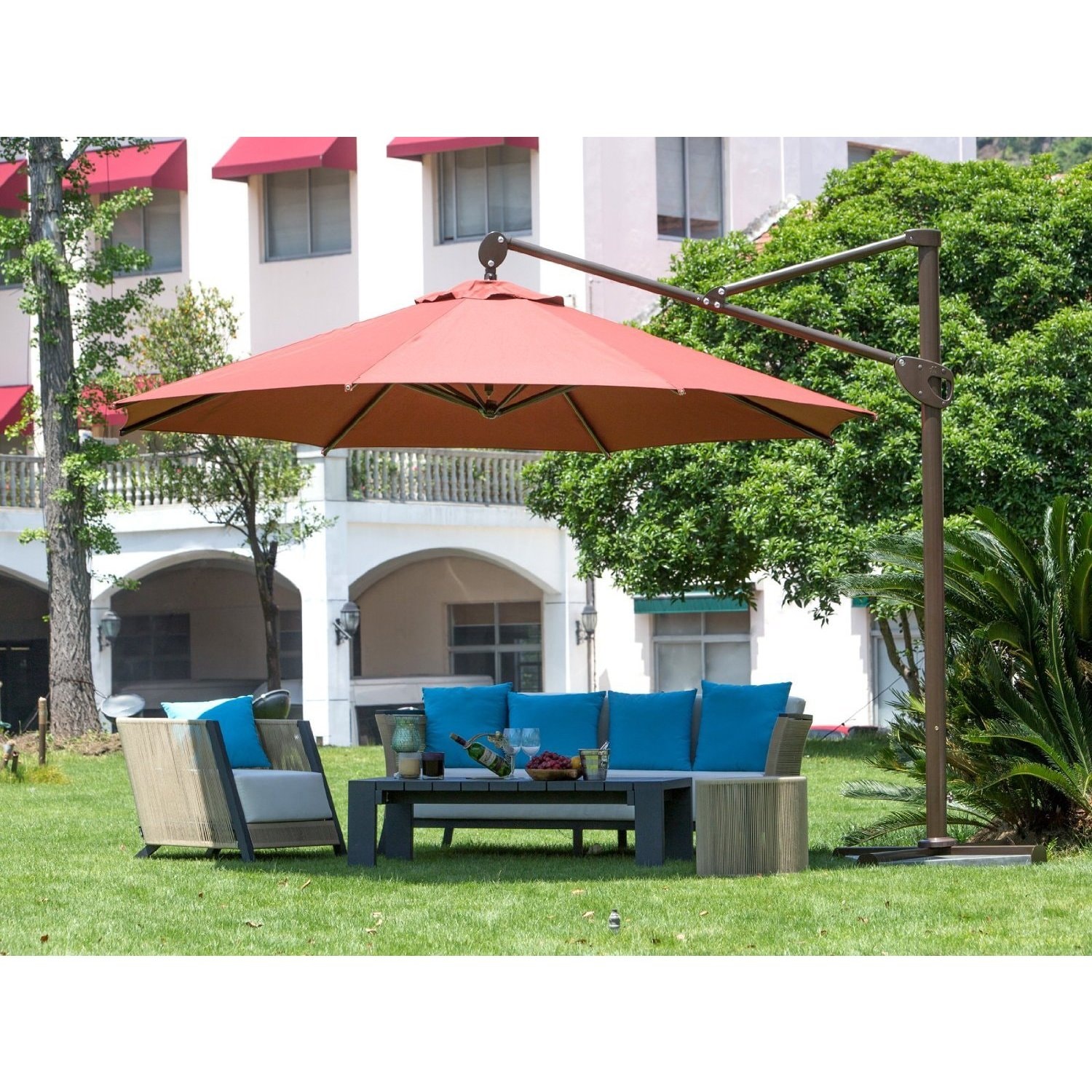 Shop Abba Patio 11 Foot Deluxe Octagon Offset Cantilever Patio