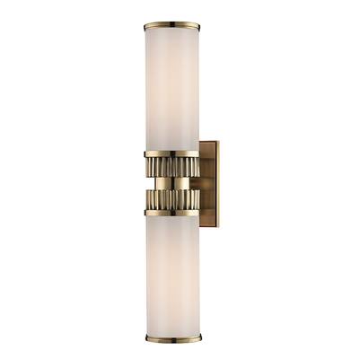 Hudson Valley Harper 2-light Vanity, Aged Brass