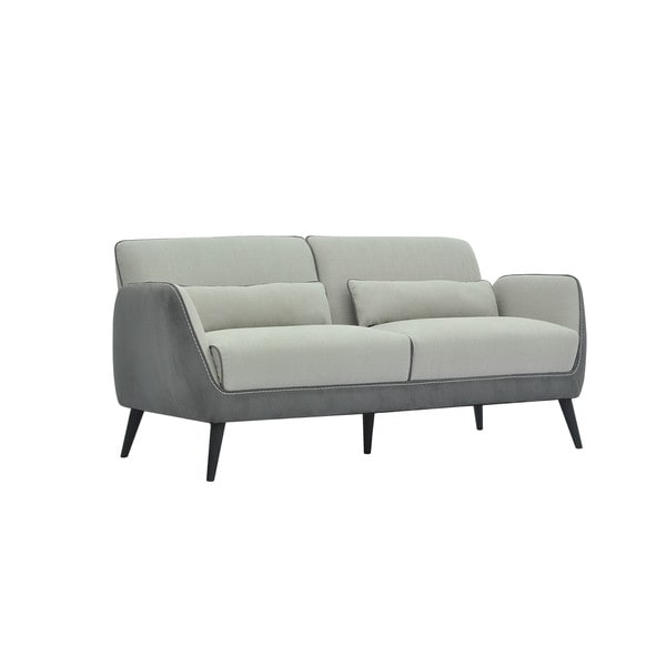 Aurelle Home Biza Light Grey Two And A Half Seater Sofa Free Aurelle Home Biza Light Grey Two And A Half Seater Sofa