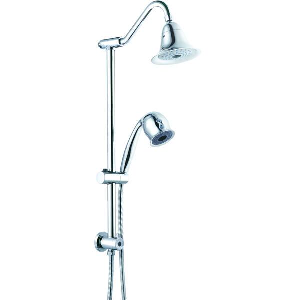 Gooseneck Bathroom Shower Set With Hand Held Shower