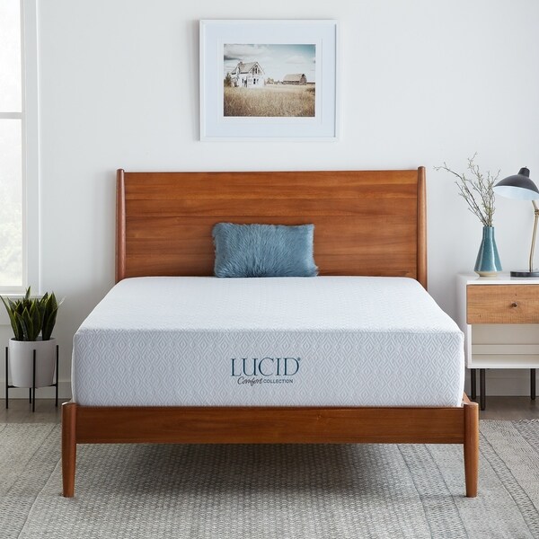LUCID Comfort Collection 12-inch Plush Gel Memory Foam Mattress