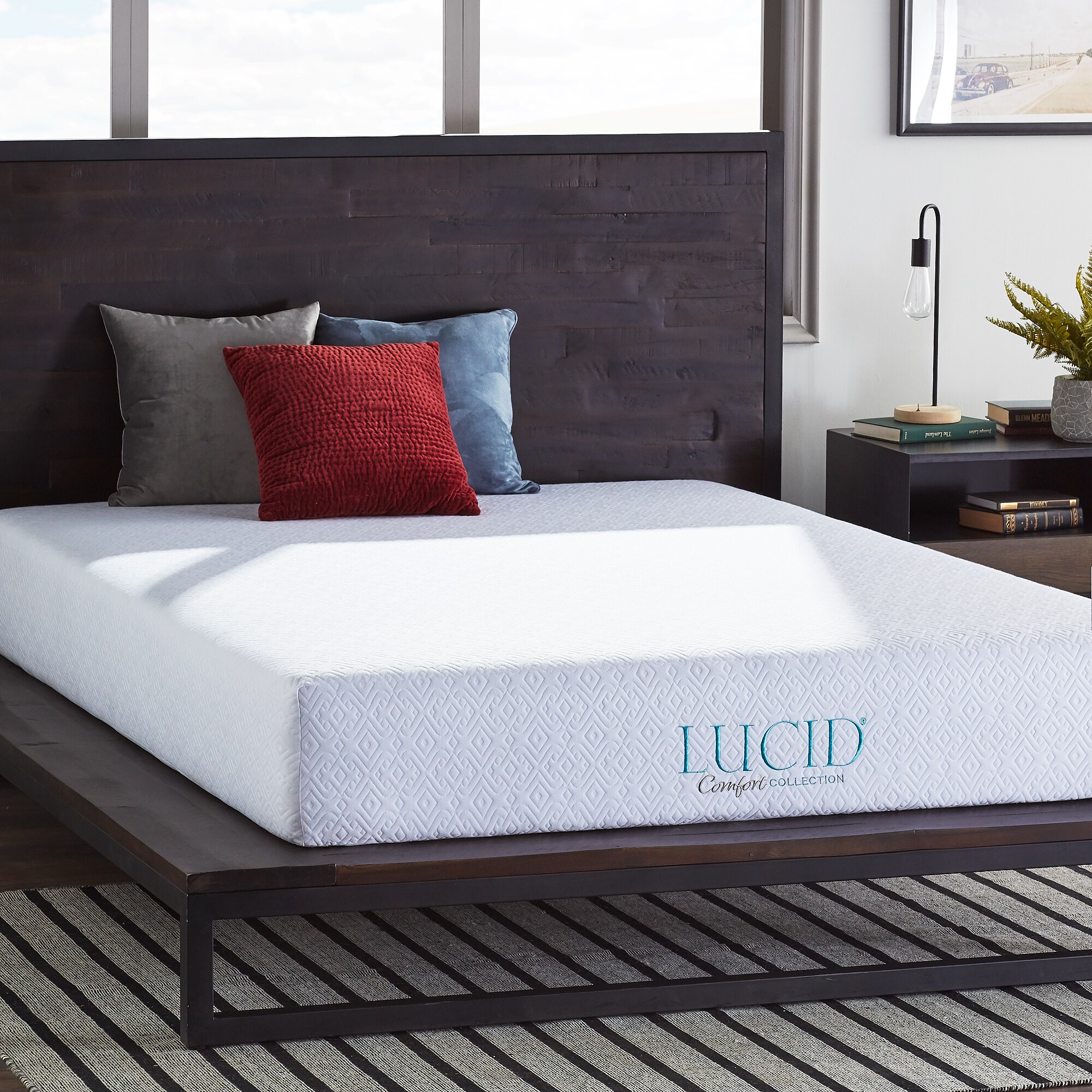Shop Lucid Comfort Collection 10 Inch Full Xl Size Gel Memory Foam