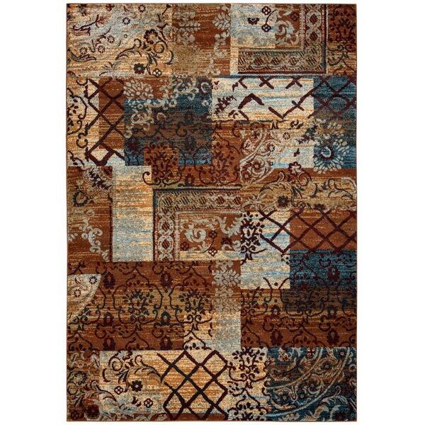 slide 2 of 5, Rizzy Home Bellevue Transitional Patchwork rug - 9'2 x 12'6