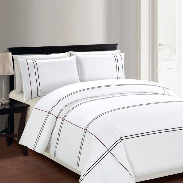 Shop Lauren Taylor Cedano 3pc Cotton Duvet Cover Set Overstock