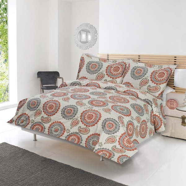 Lauren Taylor Adnan 3-Piece Floral Printed Duvet Cover Set