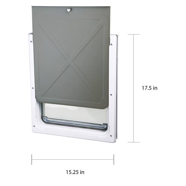 Shop Trixie Medium Extra Large 2 Way Dog Door White Free