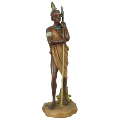 Handmade Mursi Warrior Decorative Figurine (China)