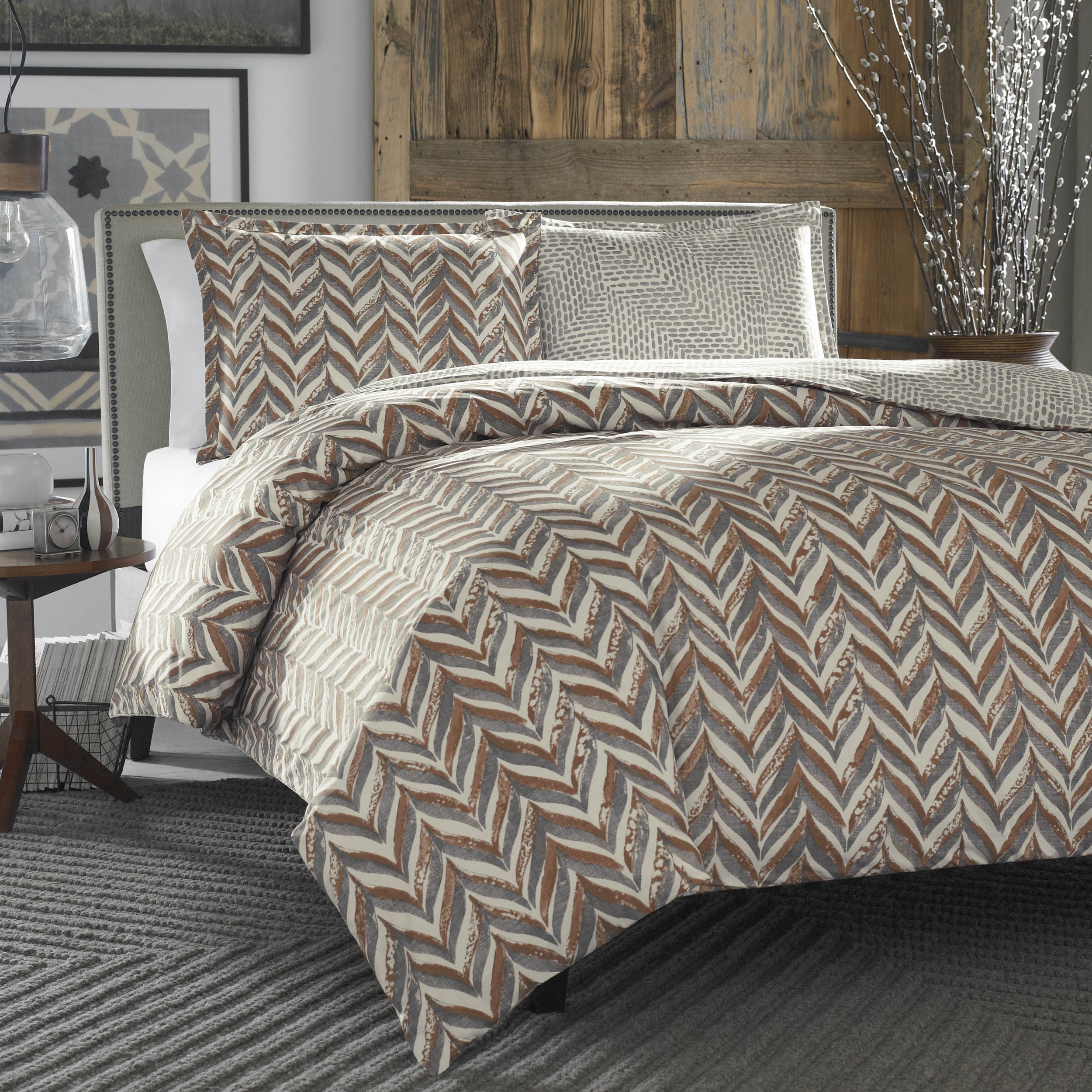 EverRouge Sahara Sun 7 piece Queen Cotton Duvet Set   14231115