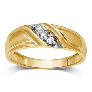 Buy Yellow Men S Wedding Bands Groom Wedding Rings Online At