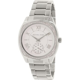 Shop Michael Kors Women's MK5020 Mother of Pearl Chronograph Stainless ...