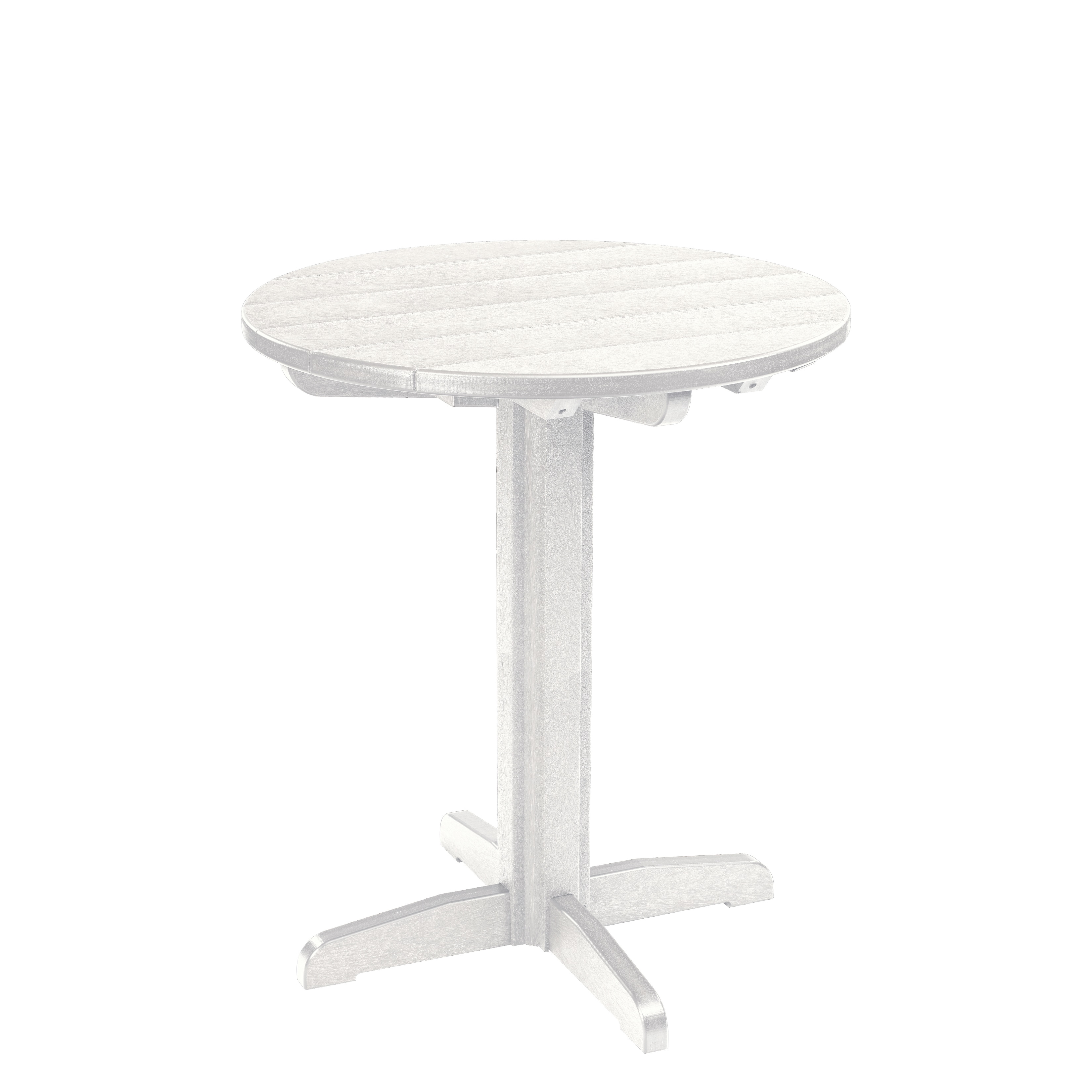 Generations White 32 Inch Round Pub Height Pedestal Table Generations White 32 Inch Round Pub Height Pedestal Table