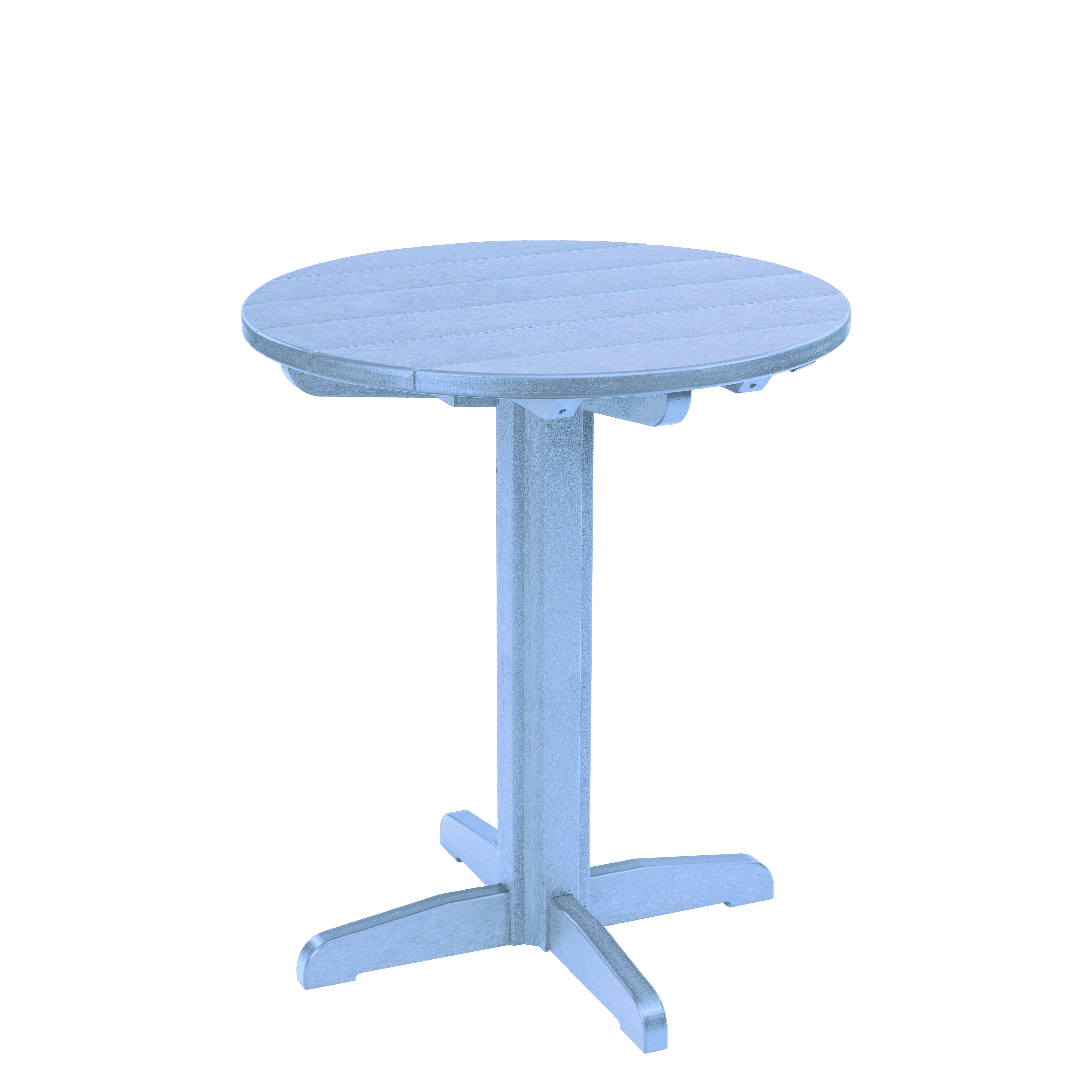 Generations Sky Blue 32 Inch Round Pub Height Pedestal Table 32 Inch Round Pub Height Pedestal Table
