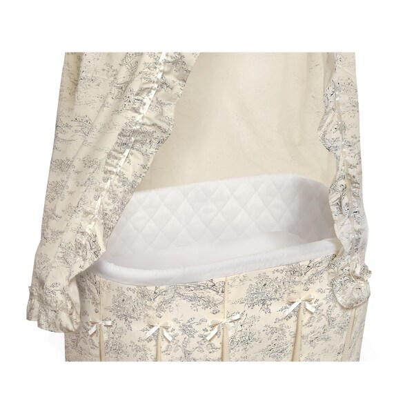 badger basket majesty baby bassinet with canopy