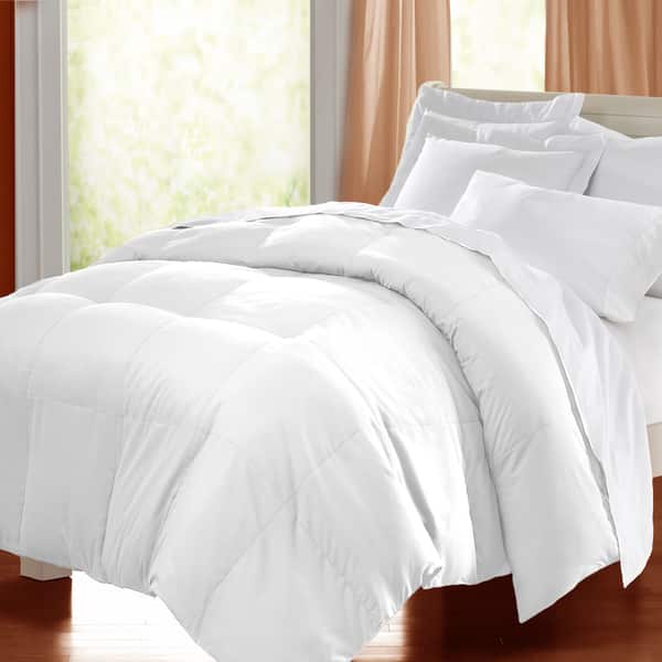 kathy ireland HOME Microfiber White Down Comforter - Bed Bath & Beyond ...