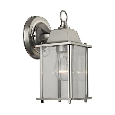 Cornerstone 5.75-inch Brushed Nickel 1-light Outdoor Wall Sconce