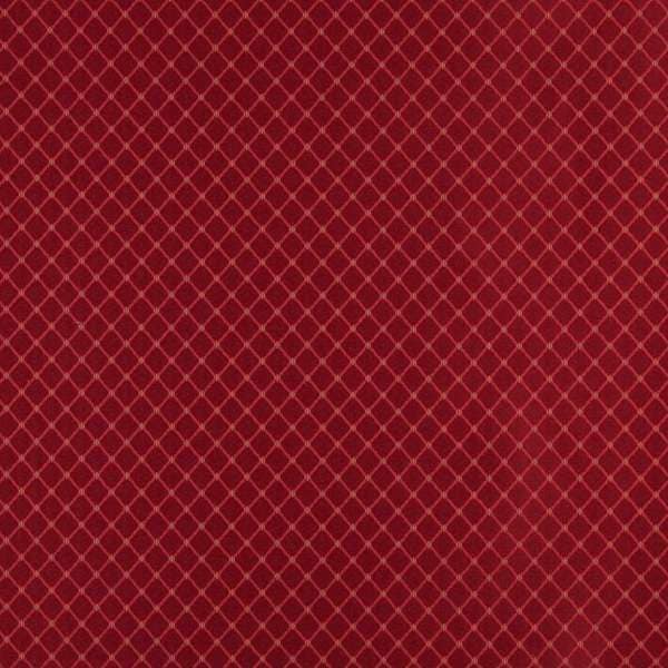 D328 Red and Green Diamond Woven Jacquard Upholstery Fabric (By The