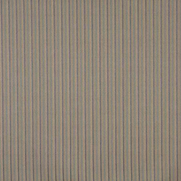 F750 Beige And Blue Striped Durable Stain Resistant Crypton Fabric