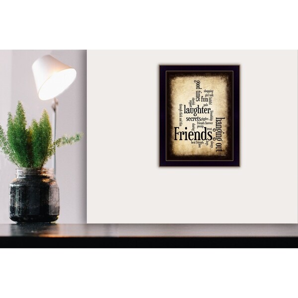 "Friends I" By Susan Ball, Printed Wall Art, Ready To Hang Framed