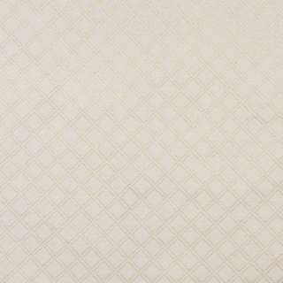 Shop E546 Ivory White Diamond Jacquard Upholstery Grade Fabric - Free ...